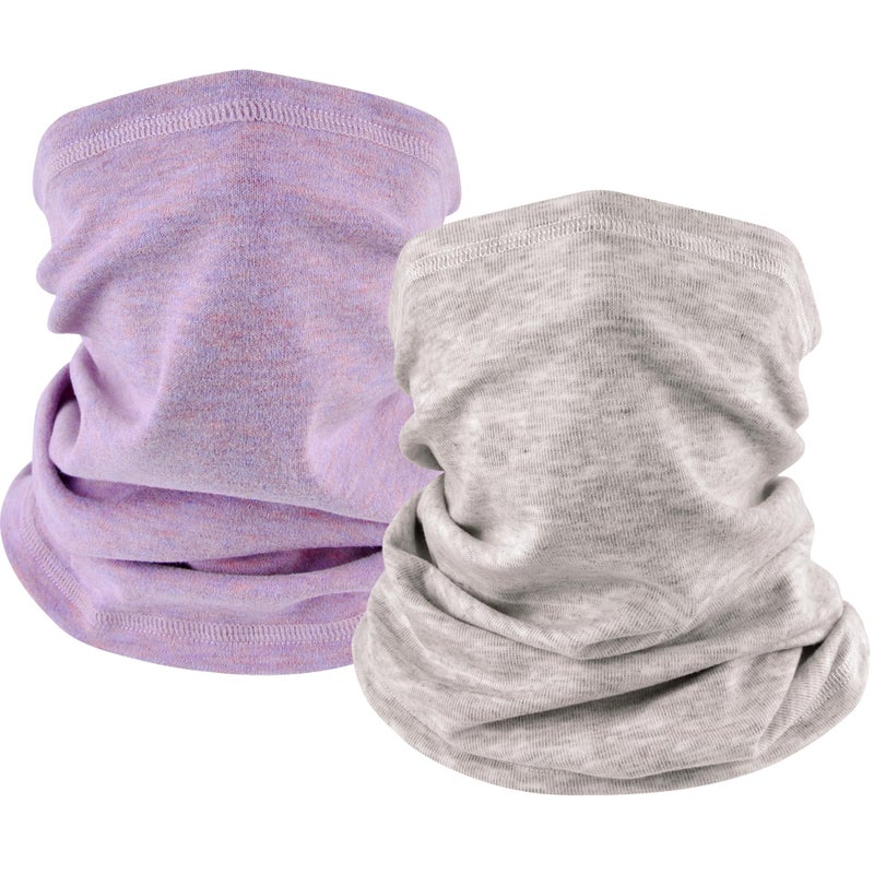 EXski Winter Neck Gaiter Warmer, Soft Fleece Face Mask Scarf for Cold Weather Skiing Cycling Outdoor Sports 2 Packed - Image 1